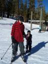  Jerome and Daddy both on skiis for the first time!