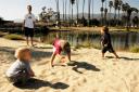  Santa Barbara beach in the late afternoon.