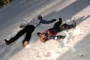  Darrell and Jerome making snow angels!