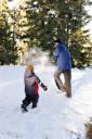 {Firstsled} Snow fight!