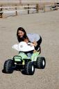  Fun on some four wheelers while stretching our legs…they had to be pushed!