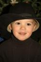 {last January} Seth in his Daddy’s fedora in front of our Christmas tree.