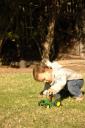  Seth with his little John Deere.