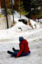  He was dealing with an injured hand and a slight fever, but he didn’t want to miss out on the snow!