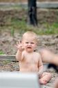  Ian loves to chase the tractor, but when he couldn’t keep up he would watch and wave.