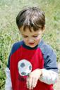  Seth found a stinkbug and flung it down and picked it up several times before leaving it.