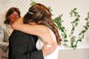  Her brother was not supposed to make it to her wedding as he’s in the military.