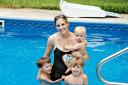  As we got in the pool on Friday another storm rolled in, so we stayed in until it started thundering.