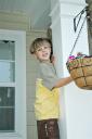  Jerome climbing on the Davis’ porch!