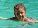  Zach with a smile in the pool! :-)