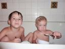  This is the first time they’ve had a bathtub and they are loving it! So am I!