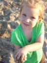  Clara enjoying the sand!